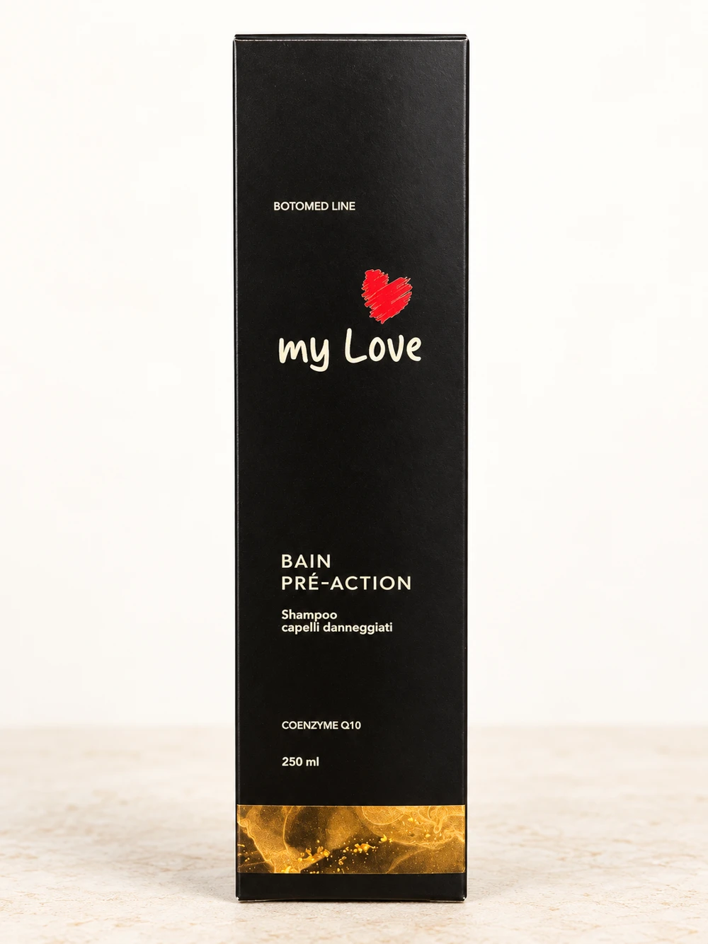 Bain Pré-Action myLove, confezione originale su sfondo chiaro