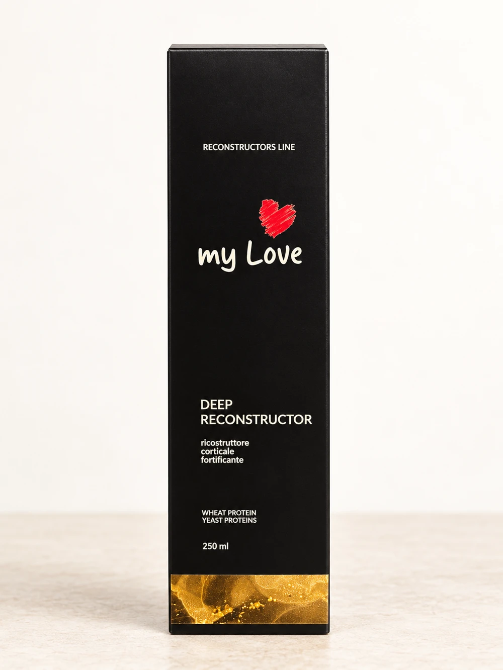 Deep Reconstructor myLove, confezione originale su sfondo chiaro