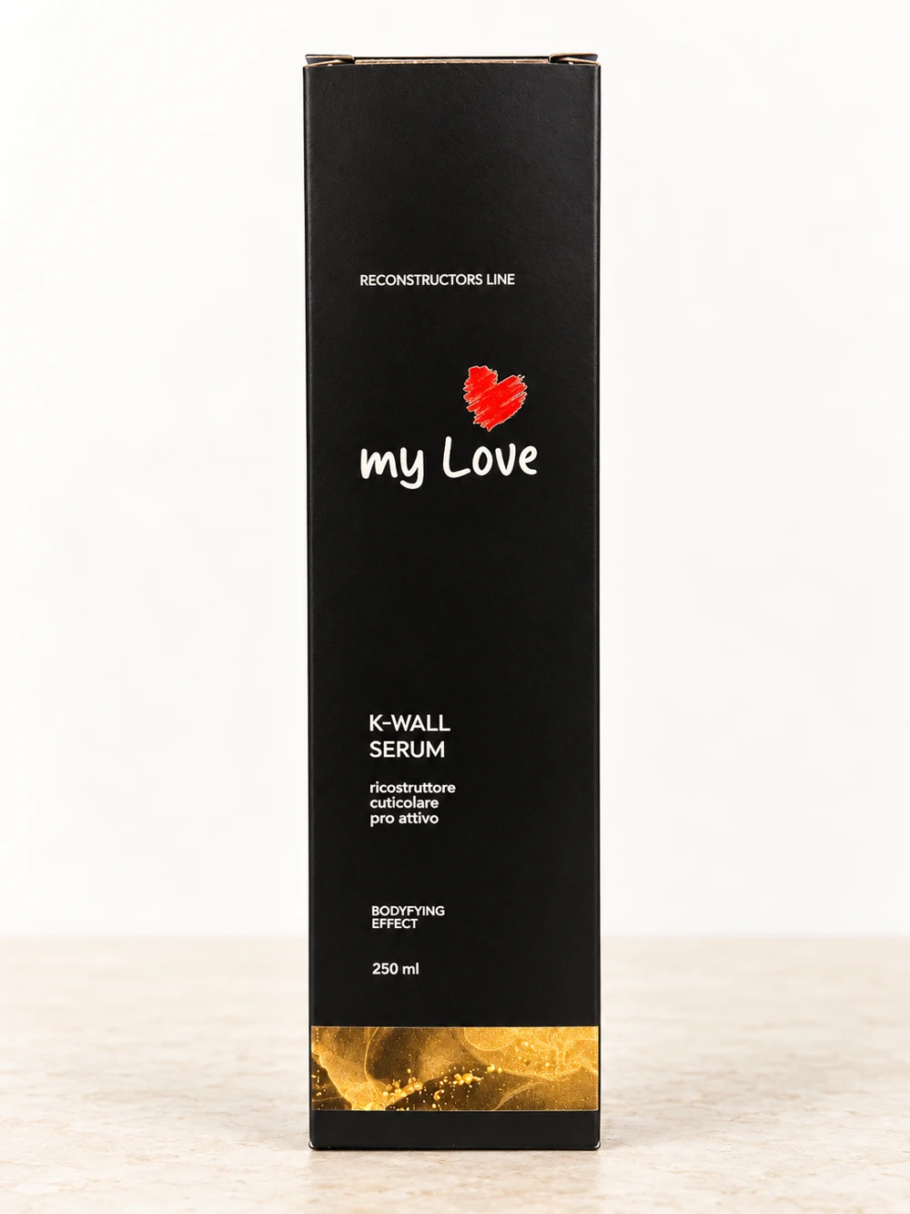 K-WALL Serum myLove, confezione originale su sfondo chiaro